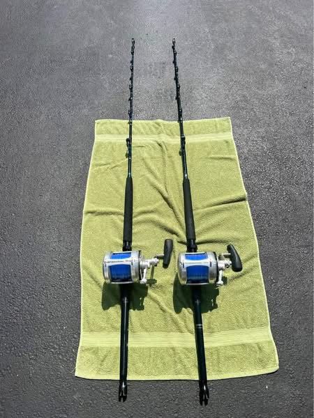 Custom 6’2” Kevin Bogan Calstar Bent‑Butt Rod + New Penn International 70VIS Wide